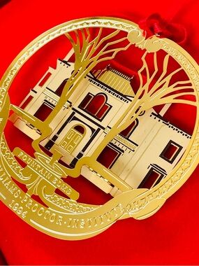 Christmas Tree Ornament Landmarks Society Utica NY Munson Fountain Elms 1994